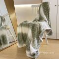 wholesale fleece blankets back printing stripe throw blanket